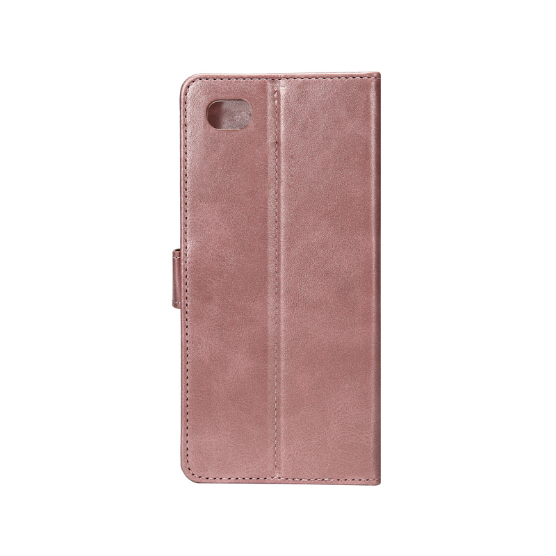 Rixus Bookcase For iPhone 7, 8 Rose Gold
