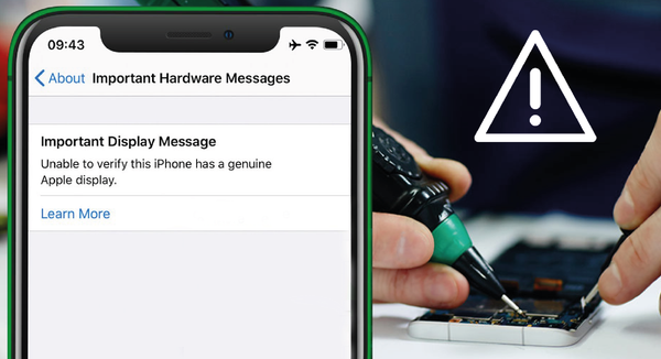 COMMENT : Supprimer l'avertissement de l'écran non authentique de l'iPhone grâce aux écrans du marché secondaire