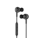 Rixus RXHD56L Lighting Wired Earbud Type Headphone With Microphone Black