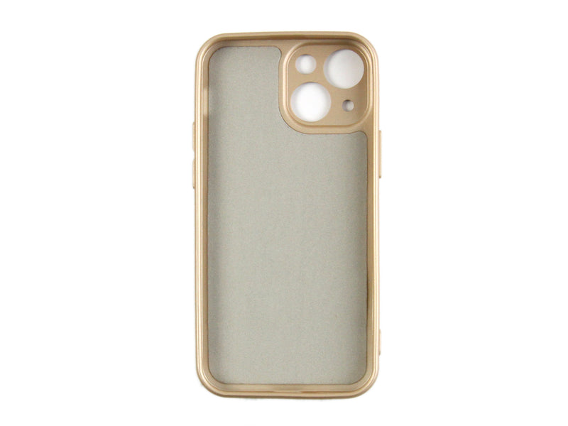 Rixus For iPhone 13 Mini Soft TPU Phone Case Gold