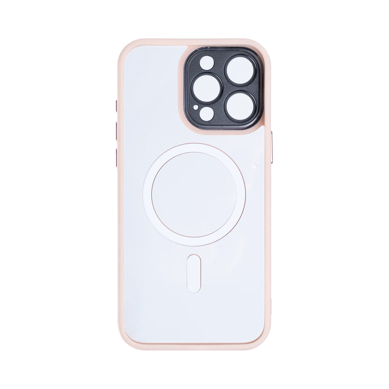 Rixus Classic 04 Case With MagSafe For iPhone 16 Pro Pink