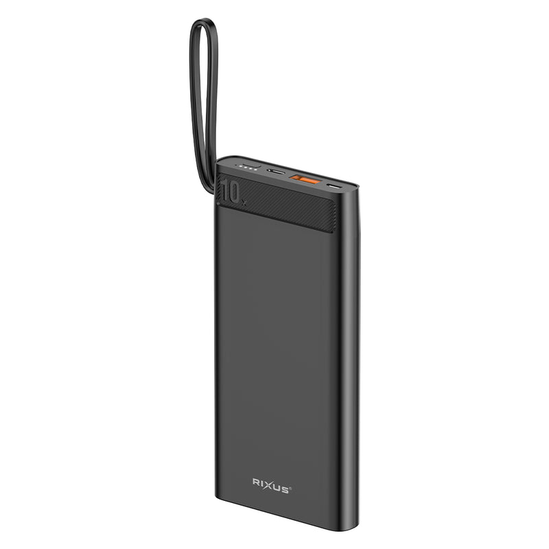 Rixus RXPB51 High Capacity Powerbank 10000 mAh 22.5W Black