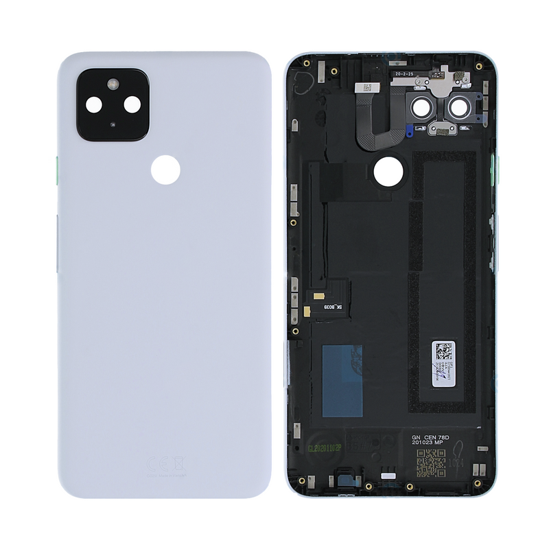 Google Pixel 4a 5G G025I Tapa Trasera Claramente Blanca Con Lente (OEM)