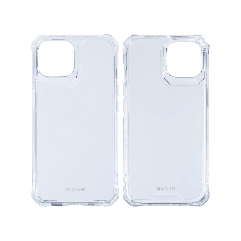 Rixus For iPhone 14 Plus Armor-X Anti Shock Case Transparent