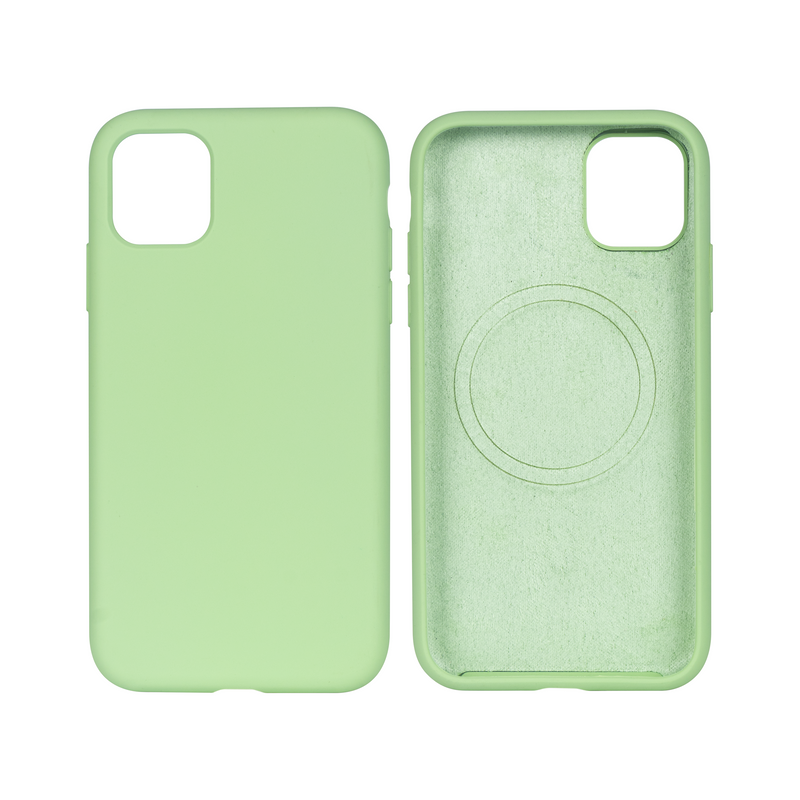 Rixus pour iPhone 12, 12 Pro Coque en TPU souple avec MagSafe Matcha