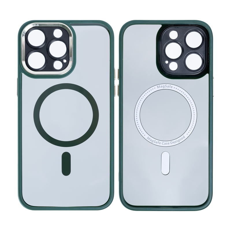 Rixus Classic 04 Case With MagSafe For iPhone 14 Pro Dark Green