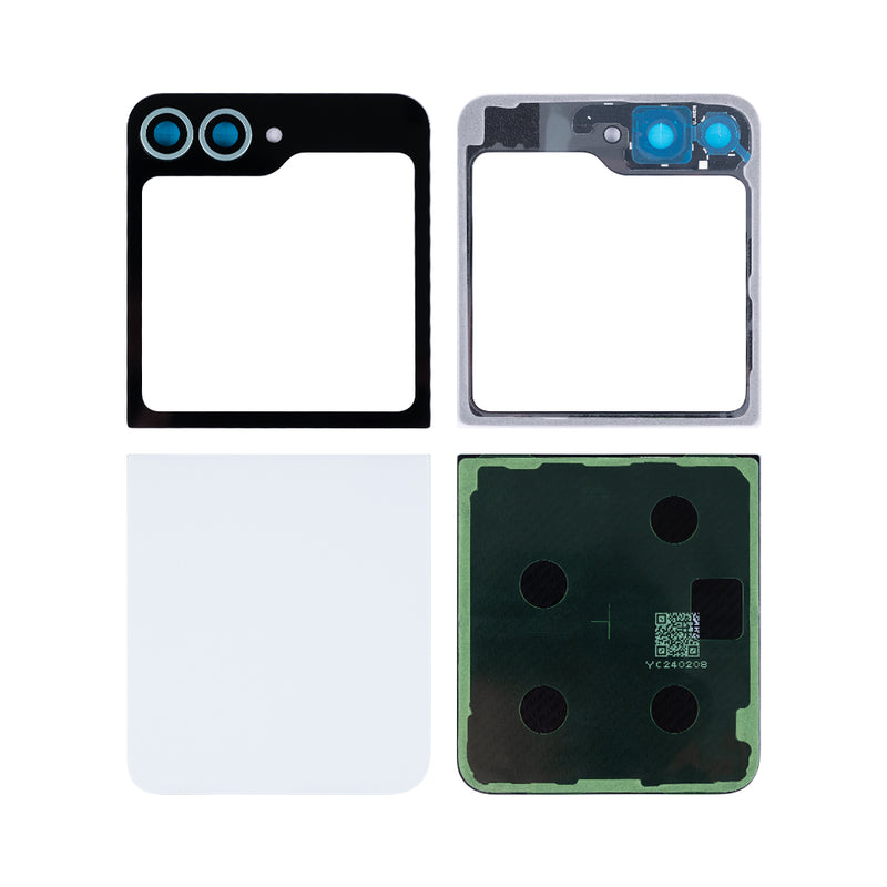 Samsung Galaxy Z Flip6 F741B Back Cover White With Lens OEM