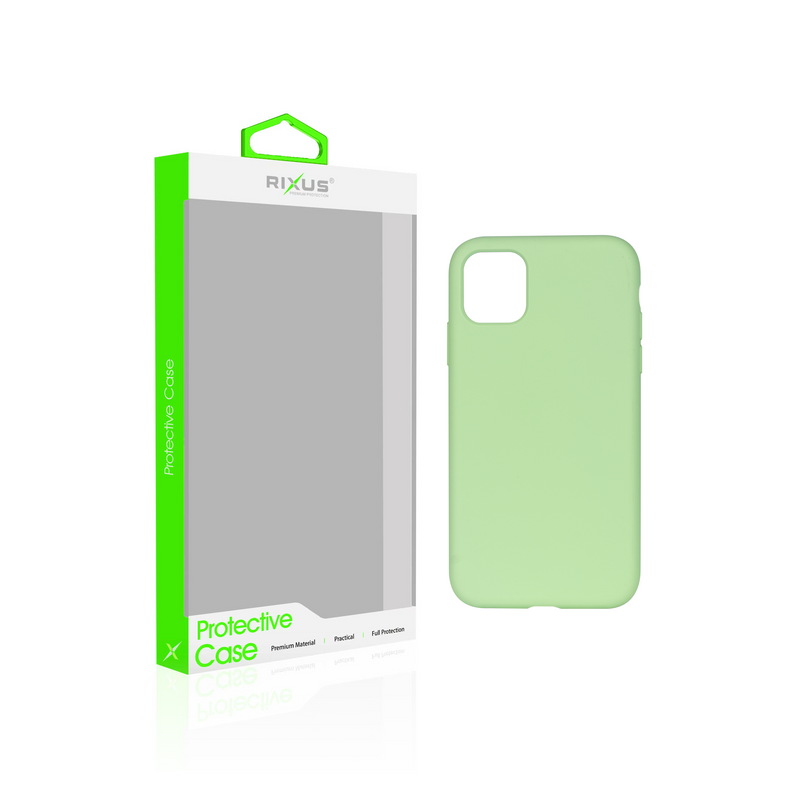 Rixus pour iPhone 12, 12 Pro Coque en TPU souple avec MagSafe Matcha