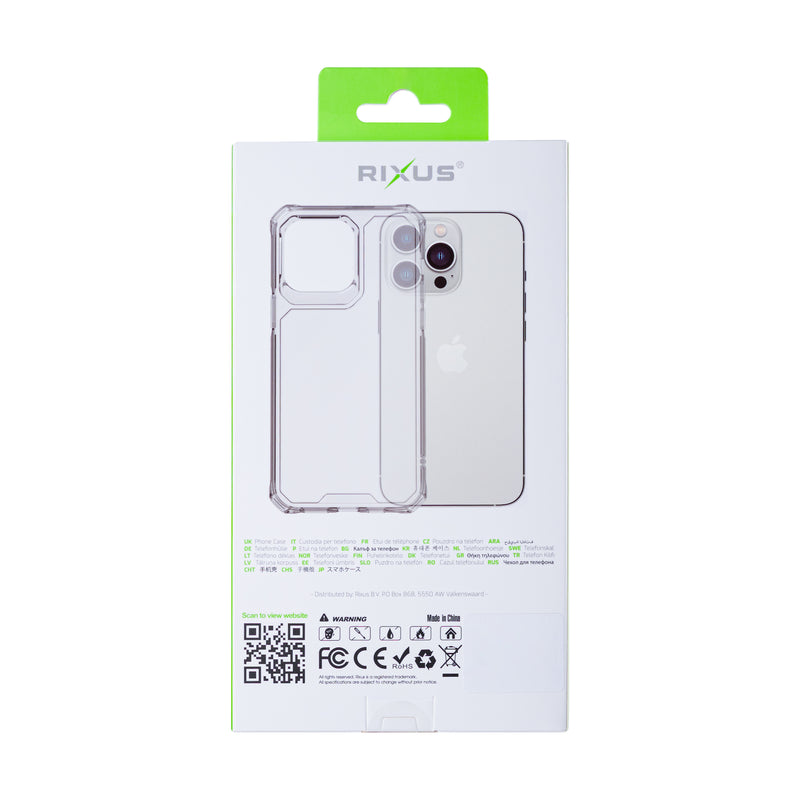 Rixus For iPhone 13 Pro Max Armor-X Anti Shock Case Transparent