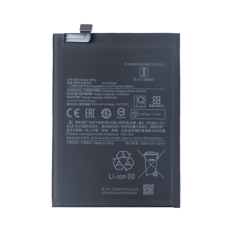 Xiaomi Mi 11 Lite M2101K9AG, Mi 11 Lite 5G M2101K9G Batería BP42 OEM