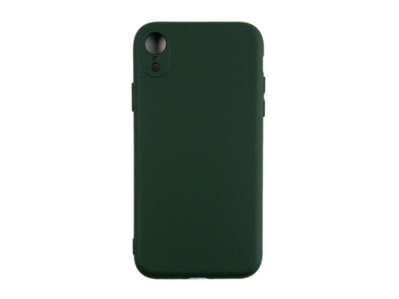 Rixus Para Funda de TPU blanda para iPhone XR Verde Oscuro