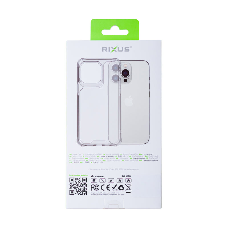 Rixus For iPhone 11 Pro Max Armor-X Anti Shock Case Transparent