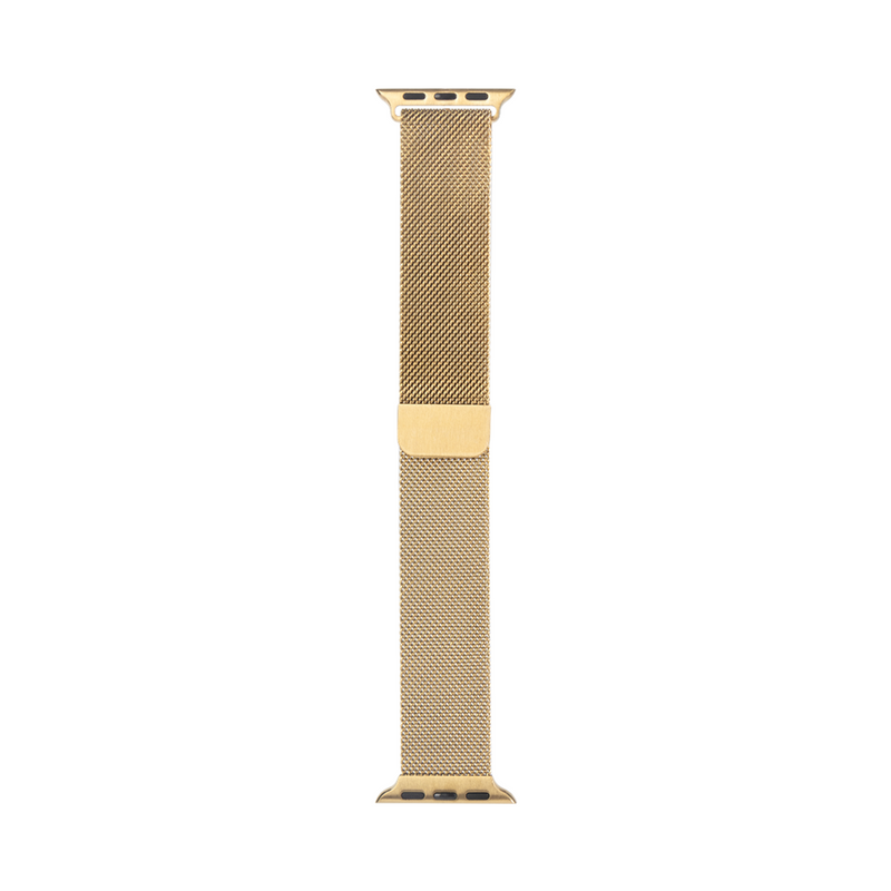 Para Apple Reloj 42mm, 44mm, 45mm, 49mm Milanese Loop Band Oro