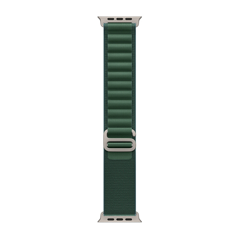 Para Apple Reloj 42mm, 44mm, 45mm, 49mm Correa de Nylon Alpine Loop Verde Caja Minorista