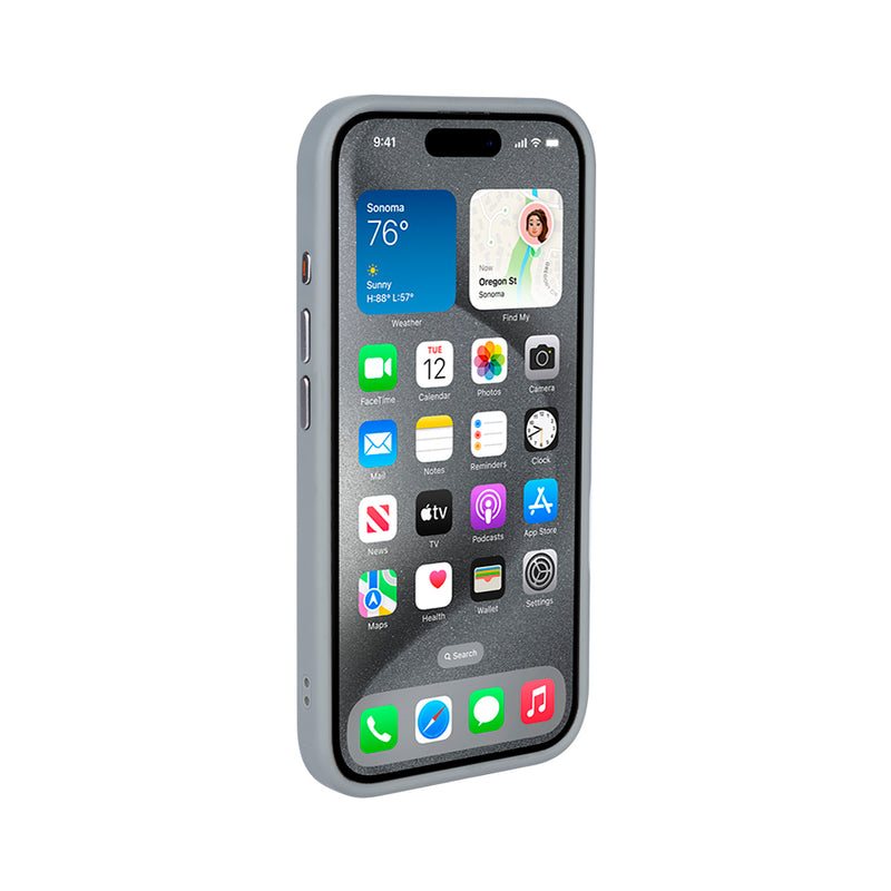 Rixus Mag Carbon With MagSafe For iPhone 15 Pro Titanium Grey