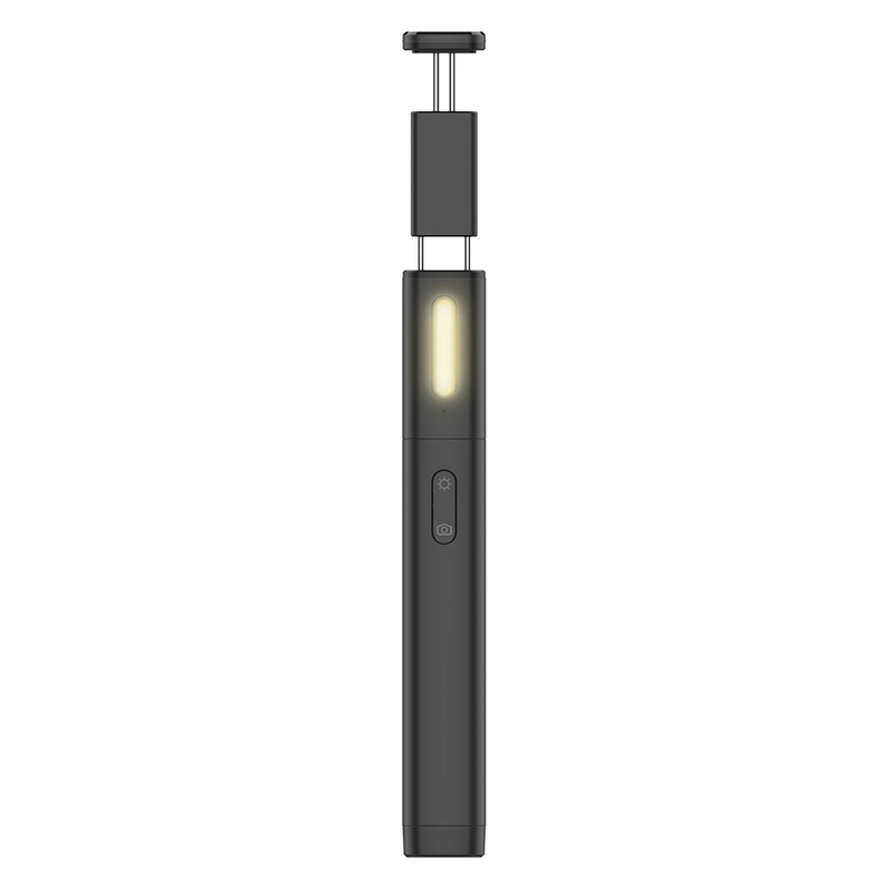 Rixus RXSF31 Integrated Selfie Stick With LED Lights Black