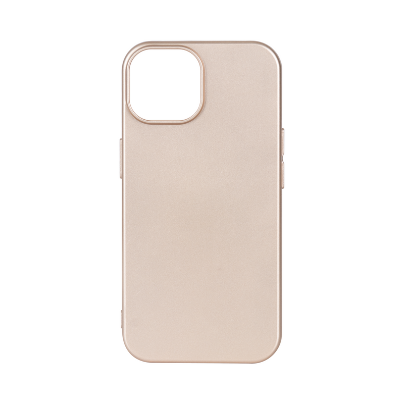 Rixus For iPhone 13 Soft TPU Phone Case With MagSafe Gold