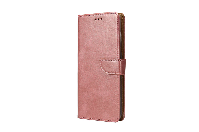 Rixus Bookcase For iPhone 15 Pink