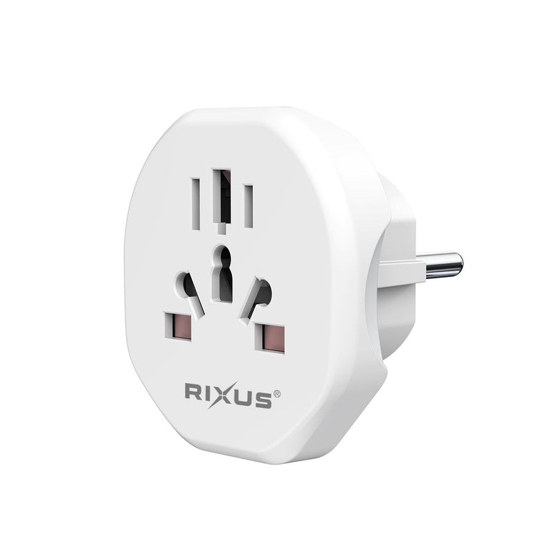 Rixus RXHC27 EU Travel Power Adapter Blanc