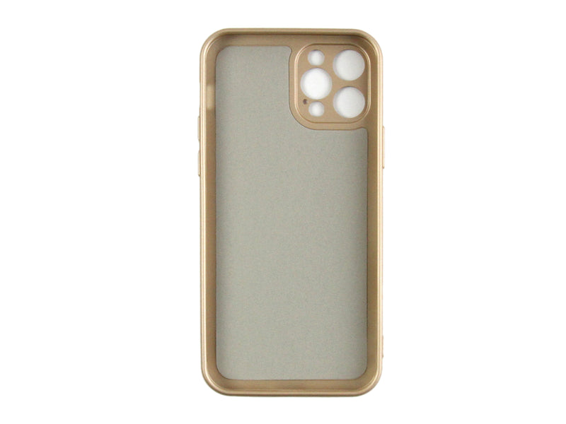 Rixus Para Funda de TPU suave para iPhone 12 Pro Oro