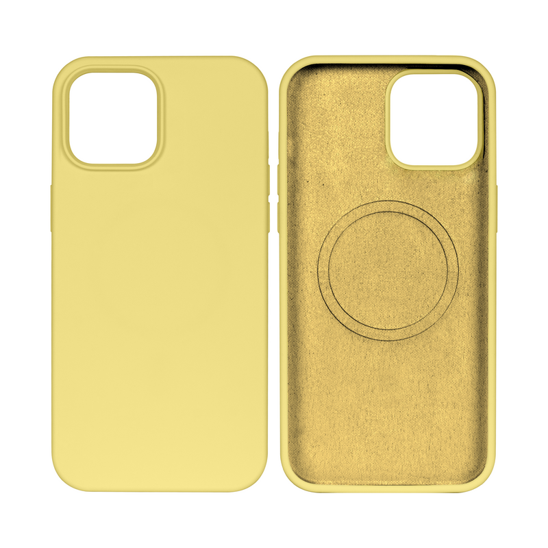 Rixus Para Funda para teléfono de TPU suave para iPhone 14 con MagSafe Gold