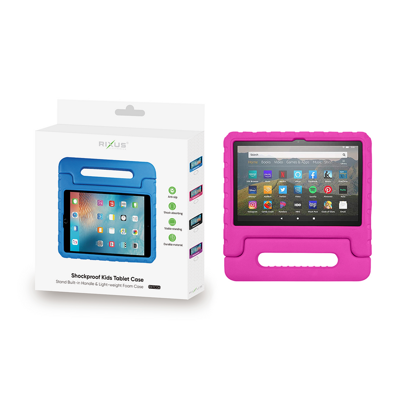 Rixus RXTC06 Para Funda infantil iPad Mini 1, 2, 3, 4, 5, 7.9 Rosa