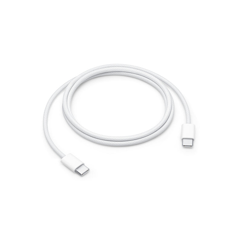 Apple Cable USB-C a USB-C para iPhone 15 100cm 60W Tejido Blanco (MQKJ3ZM/A)