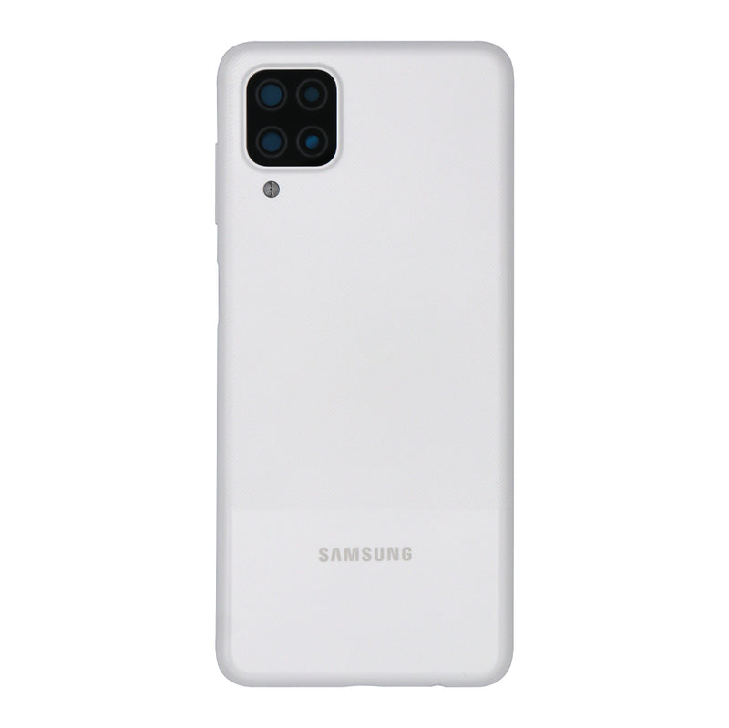 Samsung Galaxy A12 Nacho A127F Tapa Trasera Blanca Con Lente (OEM)