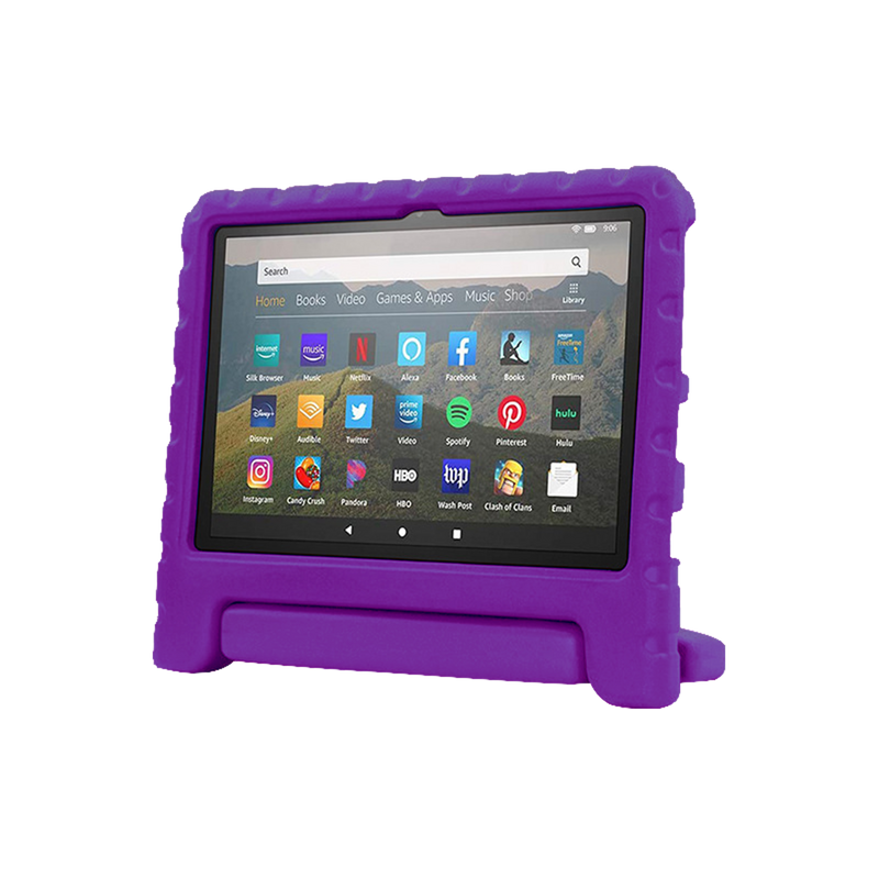 Rixus RXTC06 Funda infantil para tablet iPad Air 1,9.7, iPad 5, iPad 2,9.7 iPad 6, iPad Pro 9.7, iPad 7 Morado