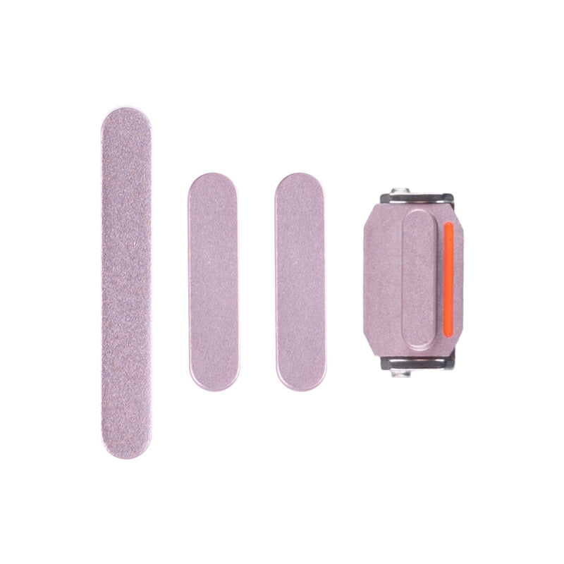 For iPhone 15, 15 Plus Side Button Set (4 Pcs) Pink