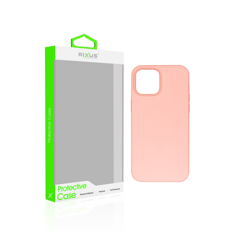 Rixus Para Funda de TPU suave para iPhone 15 Pro Rosa