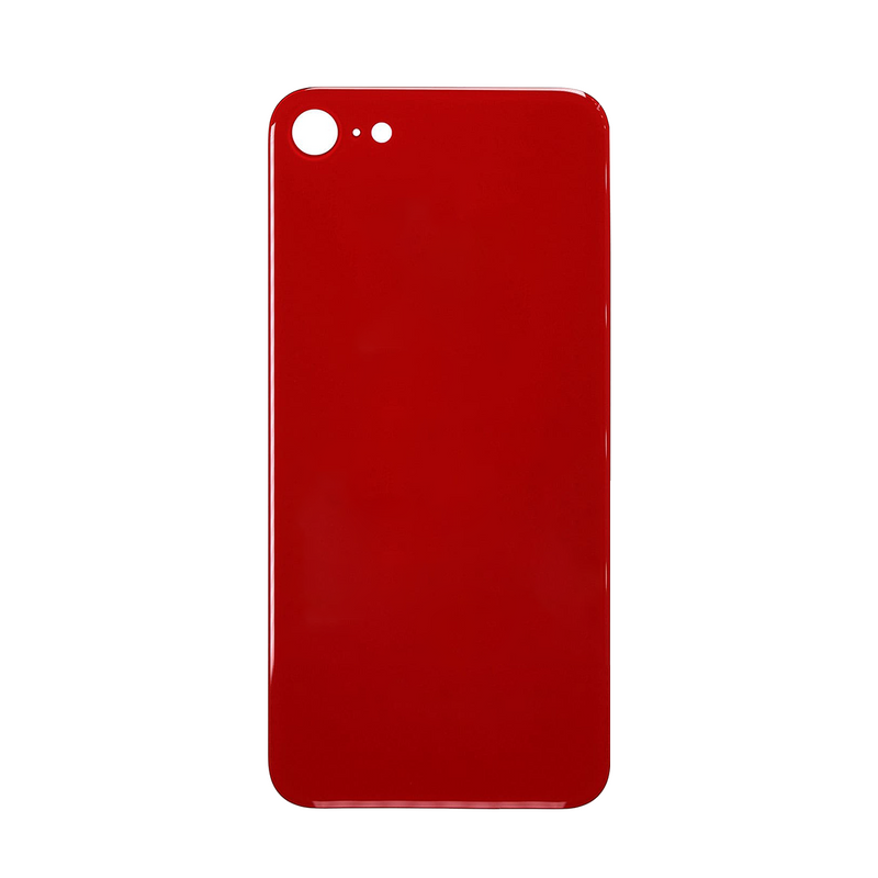 Pour iPhone 8 Extra Glass Red (Cadre de l'appareil photo élargi)