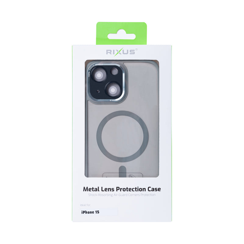 Rixus Classic 04 Case With MagSafe For iPhone 15 Grey