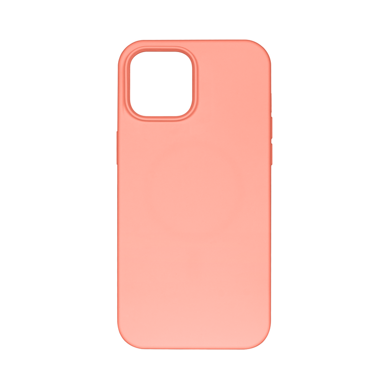 Rixus Para iPhone 12, 12 Pro Funda blanda de TPU con MagSafe Rosa