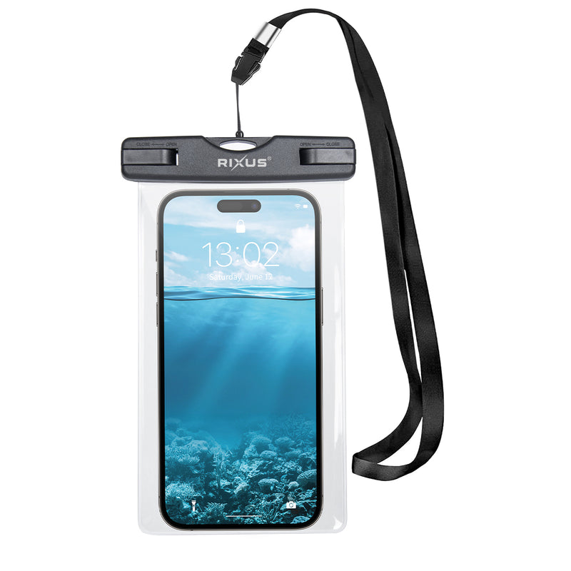 Rixus RXBG17 Sponge Waterproof Phone Bag Black