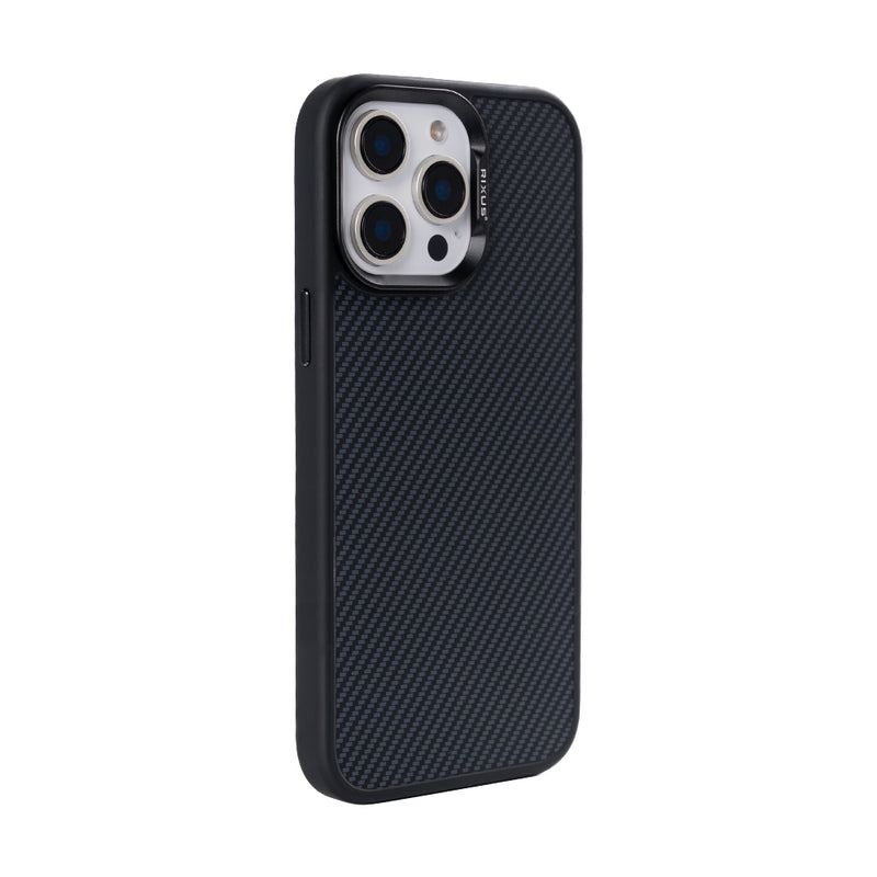 Rixus Mag Carbon With MagSafe For iPhone 15 Pro Titanium Black