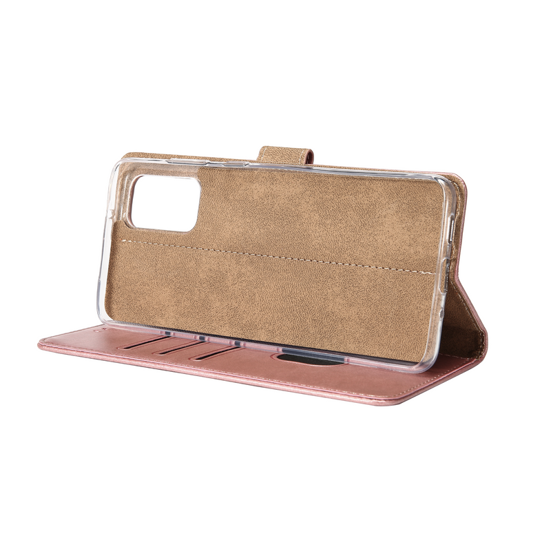 Rixus Bookcase For Samsung Galaxy A52 5G A526B Pink