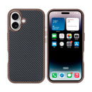 Rixus Mag Carbon With MagSafe For iPhone 16 Plus Brown
