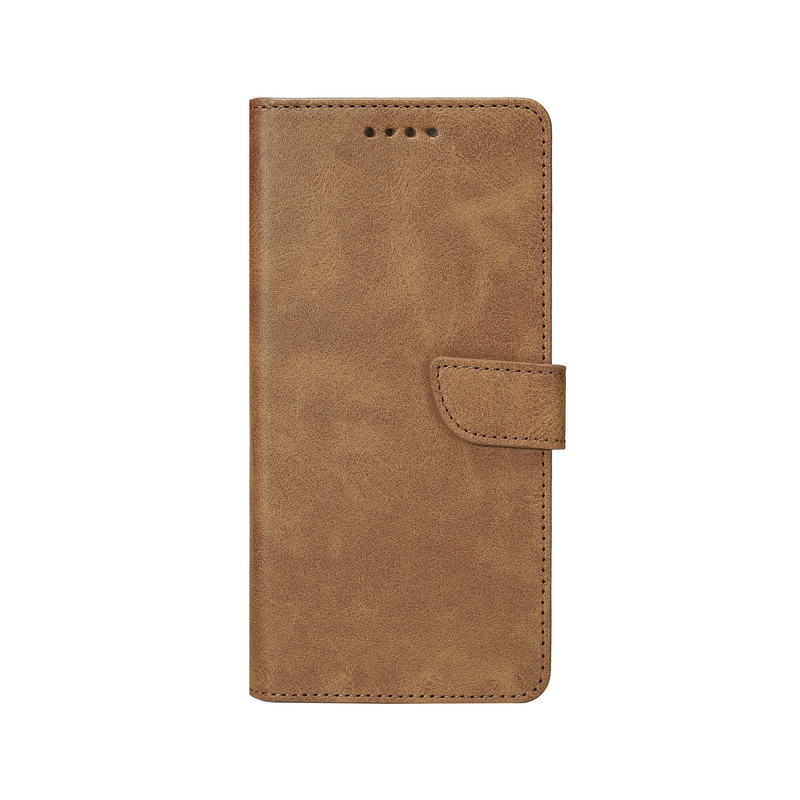 Rixus Bookcase For Samsung Galaxy S21 G991B Light Brown