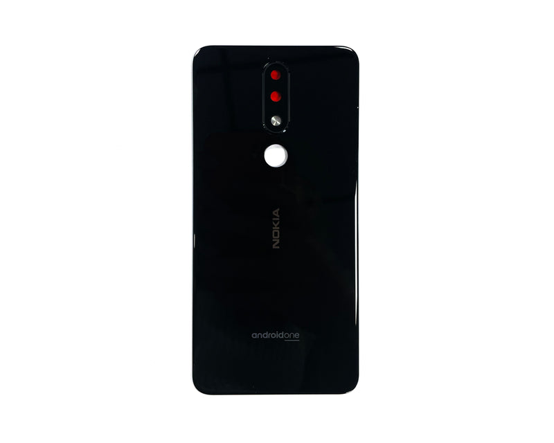 Funda trasera Nokia 5.1 Plus (X5) Negra (+ Lente)