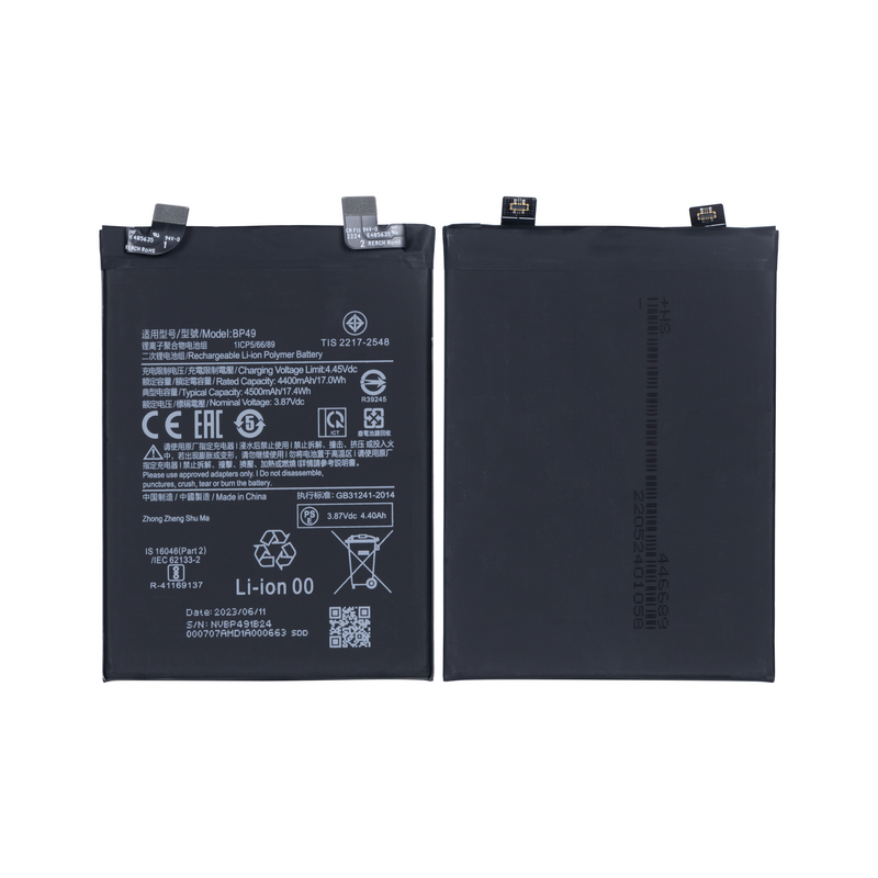 Xiaomi Poco F4 5G (22021211RG), Poco F4 GT 5G (21121210G) Batería BP49 OEM