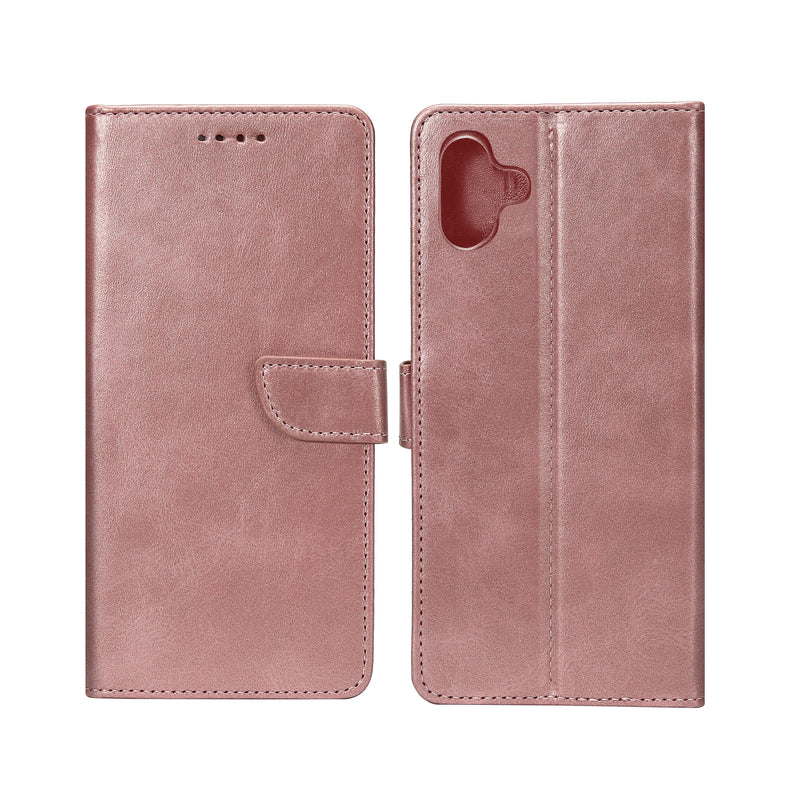 Rixus Bookcase For Samsung Galaxy A06 A065F Pink