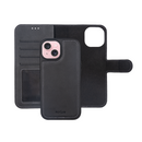 Rixus For iPhone 13 Duo Magnetic Detachable Wallet Black
