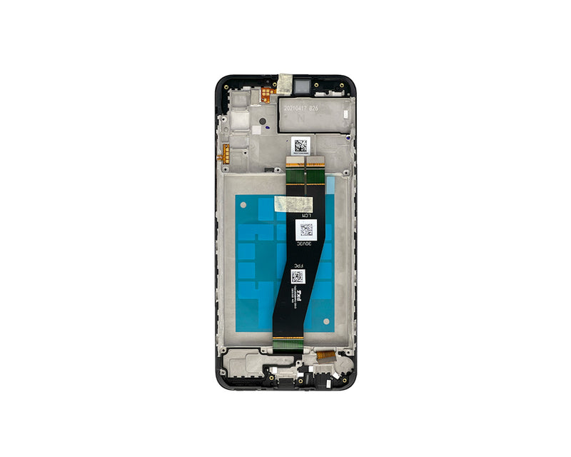 Samsung Galaxy A02s A025G Display And Digitizer With Frame Black (EU-Version) Service Pack