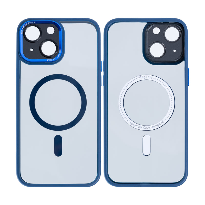 Rixus Classic 04 Case With MagSafe For iPhone 15 Plus Dark Blue