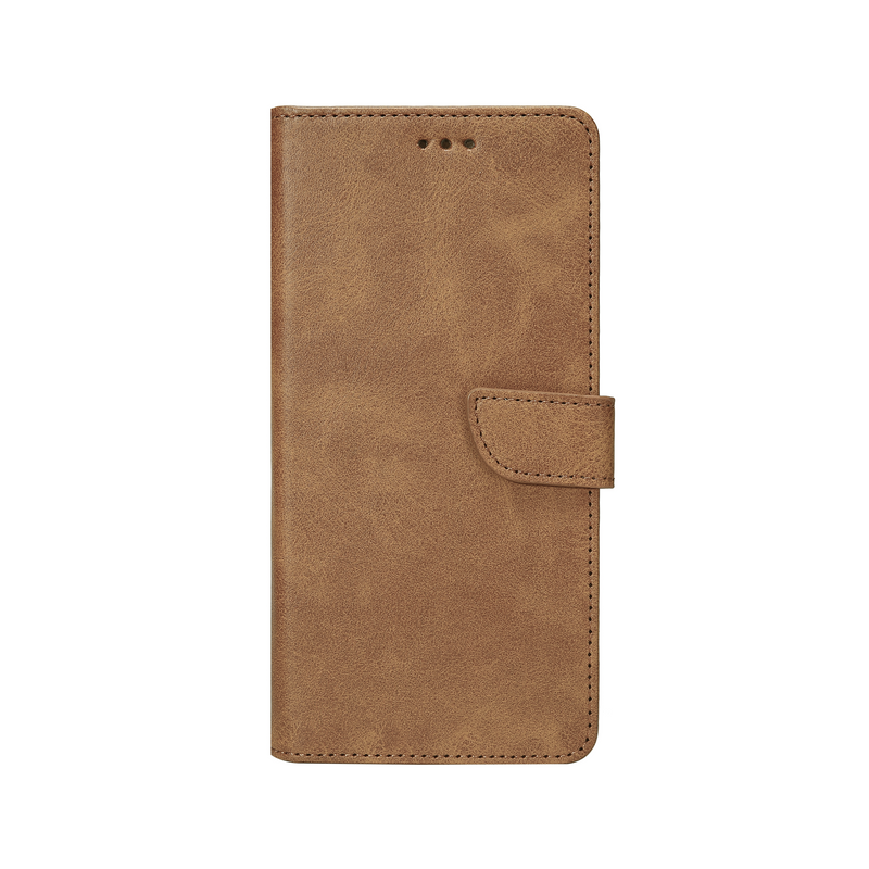 Rixus Bookcase For Samsung Galaxy A16 A166E Light Brown