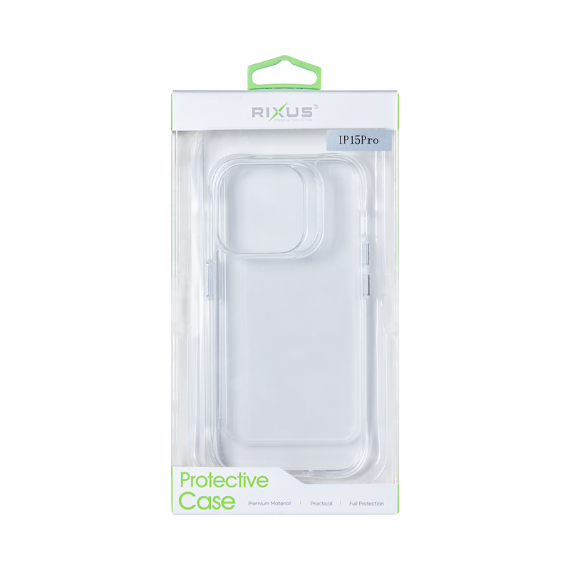 Rixus Para iPhone 15 Pro TPU Cristalino Antichoque