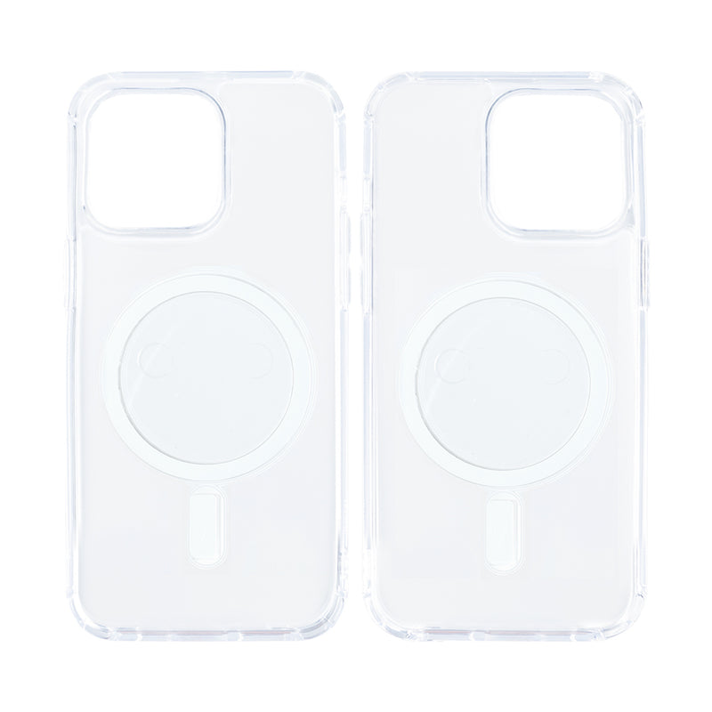 Rixus pour iPhone 12 Pro Max Coque magnétique transparente