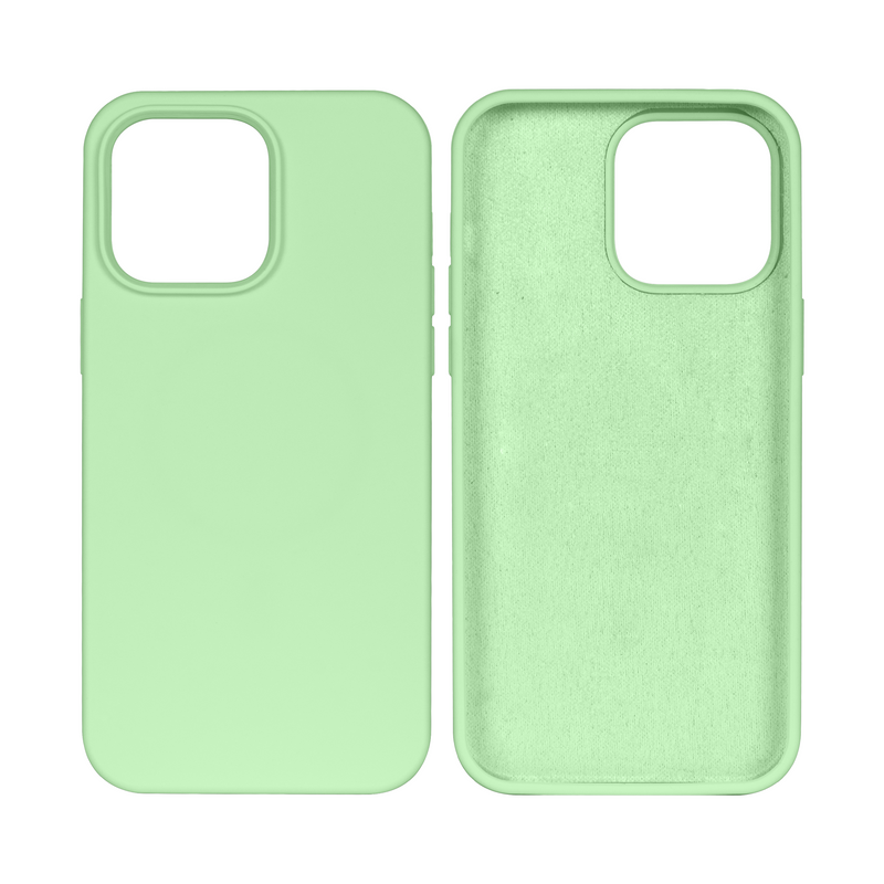 Rixus Para Funda TPU blanda para iPhone 15 Pro Max Verde Matcha