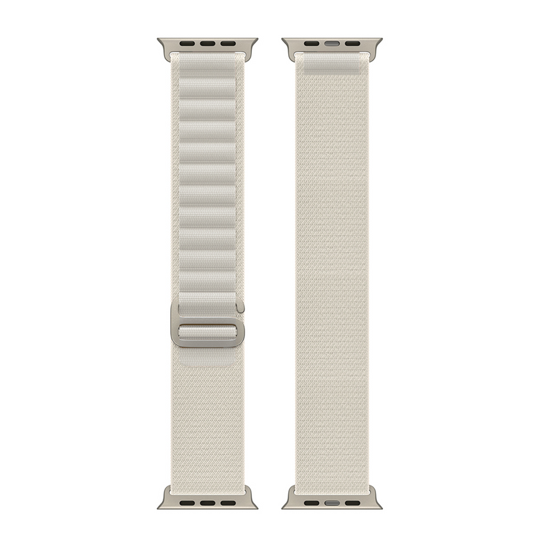 Pour Apple Watch 42mm, 44mm, 45mm, 49mm Nylon Band Alpine Loop Starlight Retail Box